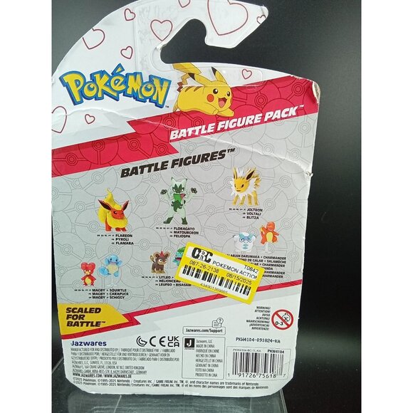 Pokémon Battle Figure Pack Pikachu & Fidough Scaled for Battle Sealed Toy Set - Picture 4 of 6
